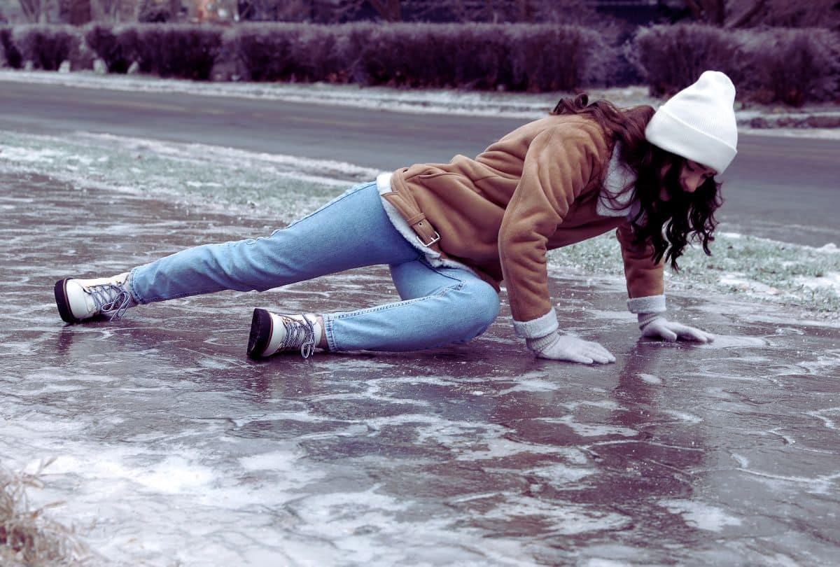 Slip and Fall Because of Ice in New York